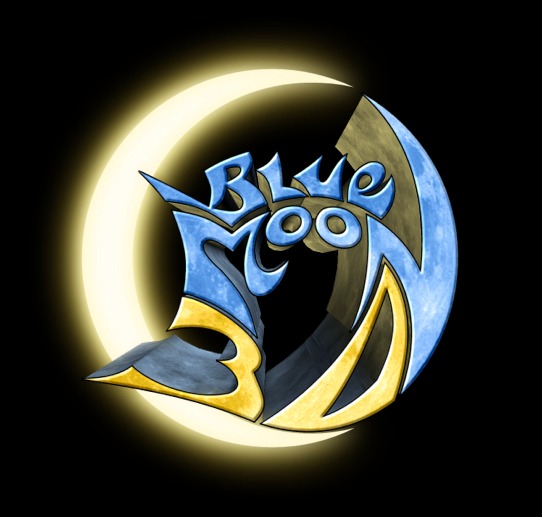 Blue Moon 3d-Titel Entwurf 3