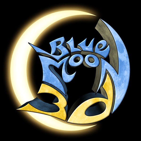 Blue Moon 3d-Titel Entwurf 4