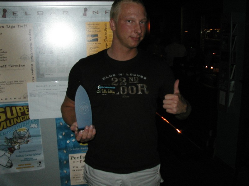 Norddeutsche Liga - Blue Moon Open 2006: Tekton Erdbeber, der Gewinner des Blue Moon Open 2006 !